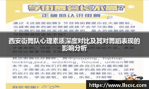 西安街舞队心理素质深度对比及其对舞蹈表现的影响分析